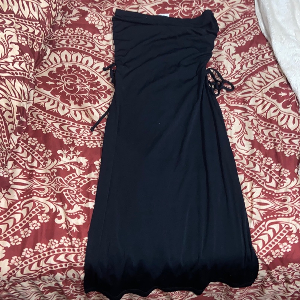 Black ⚫️ strapless dress 👗